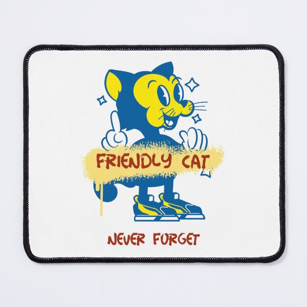 Item preview, friendly cat never forget designed and sold by Eugenie974.