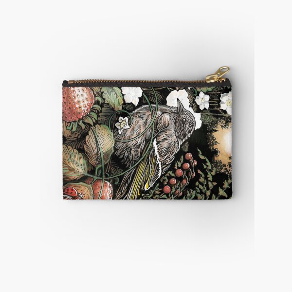 Item preview, Pine Siskin in a Strawberry Patch designed and sold by Ty Meier.