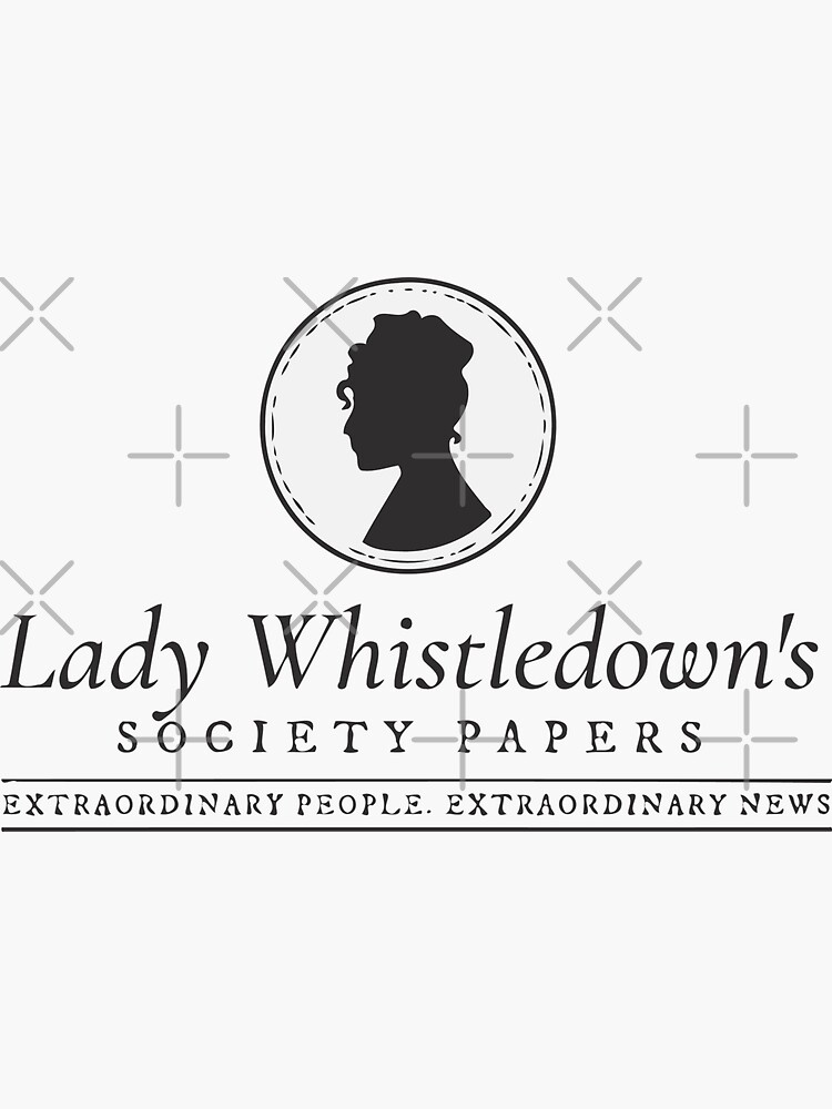 Thumbnail 3 of 3, Sticker, lady whistledown's society papers designed and sold by Leyzel.