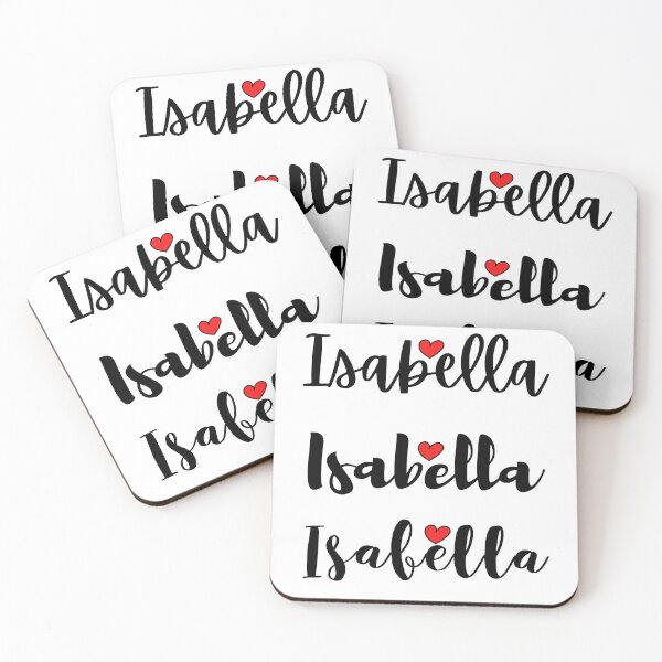 Item preview, Isabella Name Cute Mini Heart Triple Fonts designed and sold by 27th-Tee.