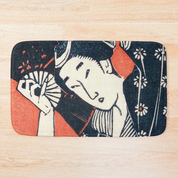 Item preview, Japanese Woman (1935) Vintage Woodblock Print designed and sold by BossyCatHome.