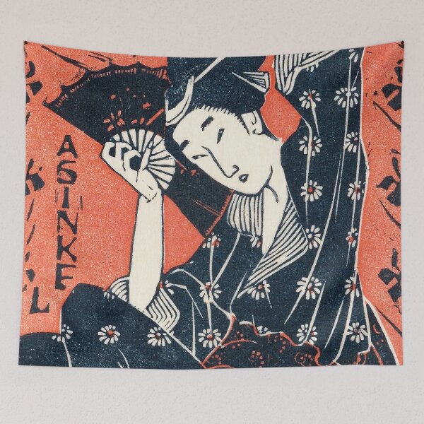 Item preview, Japanese Woman (1935) Vintage Woodblock Print designed and sold by BossyCatHome.