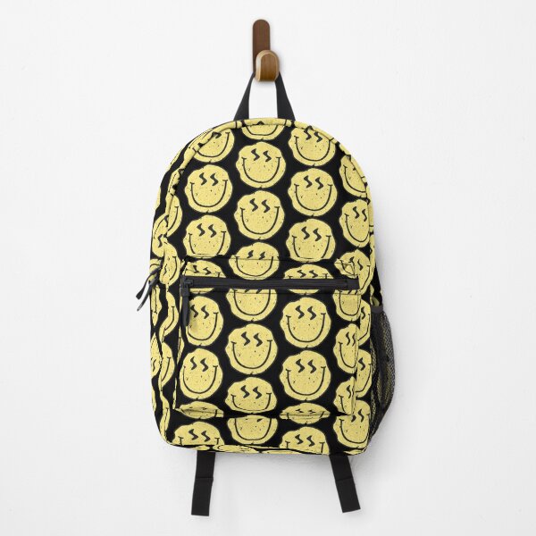 Smile Bag - Hazy Sun - Round yellow smiley face bag shoulder strap - Molo