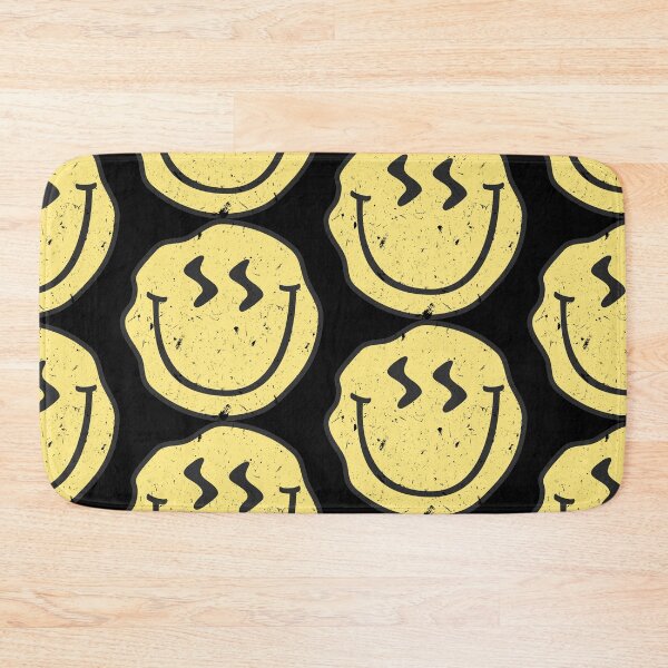 Item preview, Smiley Face Smile Happy Yellow Wavy Face Vintage Distressed designed and sold by AwesomeDistrict.