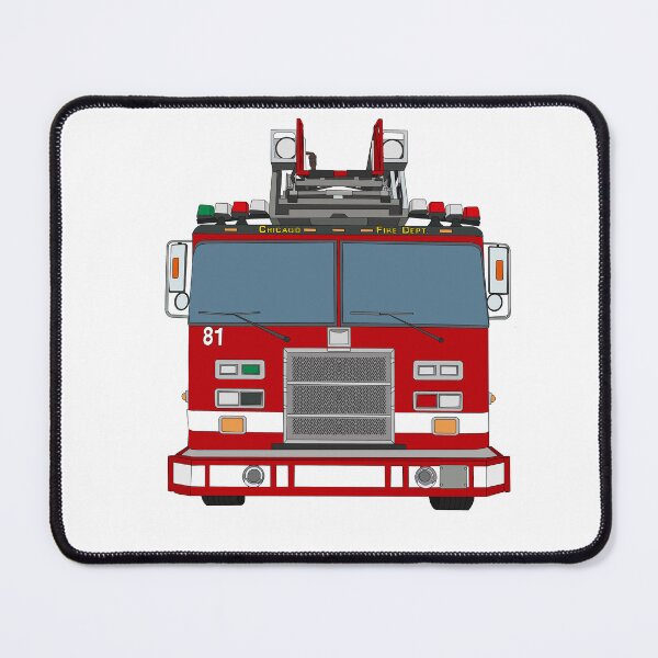 Item preview, Chicago Fire Truck 81 designed and sold by erinsartstuffs.