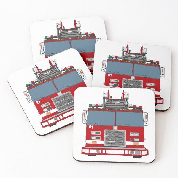 Item preview, Chicago Fire Truck 81 designed and sold by erinsartstuffs.