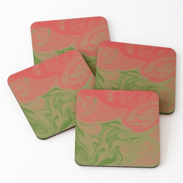 Item preview, Pink Peach Green Liquid Art. Liquid Marble. Abstract Design. designed and sold by Jason123za.