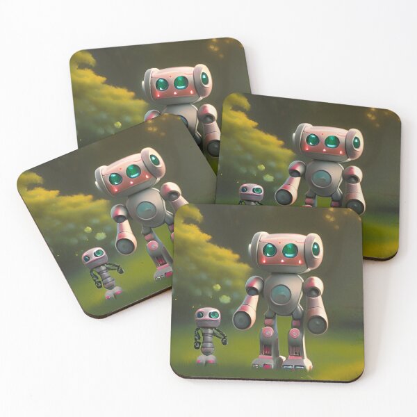 Item preview, Two robot friends designed and sold by Gaspar Avila.