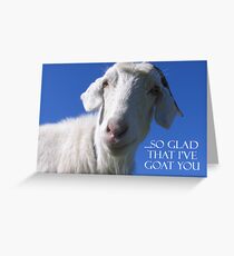 So Glad I've Goat You Greeting Card