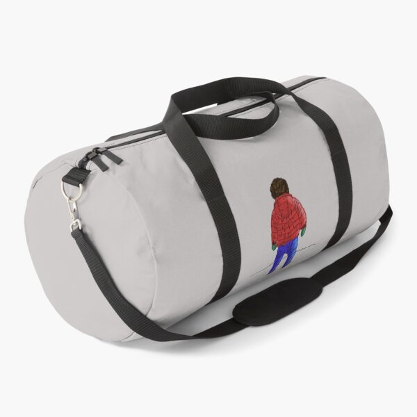 Item preview, Child in down jacket (red, black outlines, gray background) designed and sold by MentaLee.