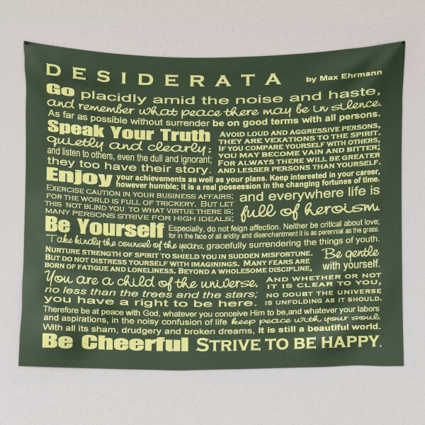 Item preview, Desiderata - Green designed and sold by Ginny Gaura.