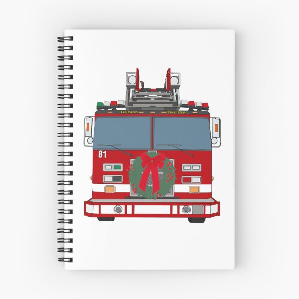 Item preview, Chicago Fire Christmas Truck 81 designed and sold by erinsartstuffs.