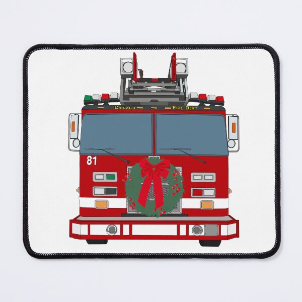 Item preview, Chicago Fire Christmas Truck 81 designed and sold by erinsartstuffs.
