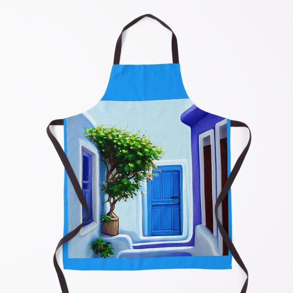 Item preview, Santorini Street 5 - Throw Pillows and Prints. designed and sold by ScatterHub.