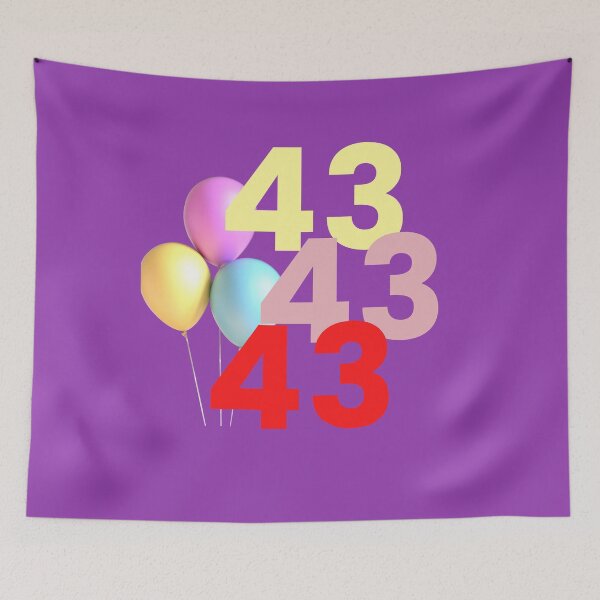 Item preview, 43 YEARS AWESOME designed and sold by starfishstuff.