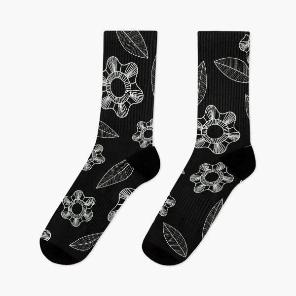Item preview, Cute stitch flowers and leaves pattern design designed and sold by DigitalMagShop.
