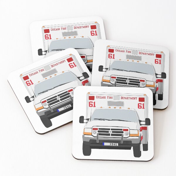 Item preview, Chicago Fire Ambo 61 designed and sold by erinsartstuffs.