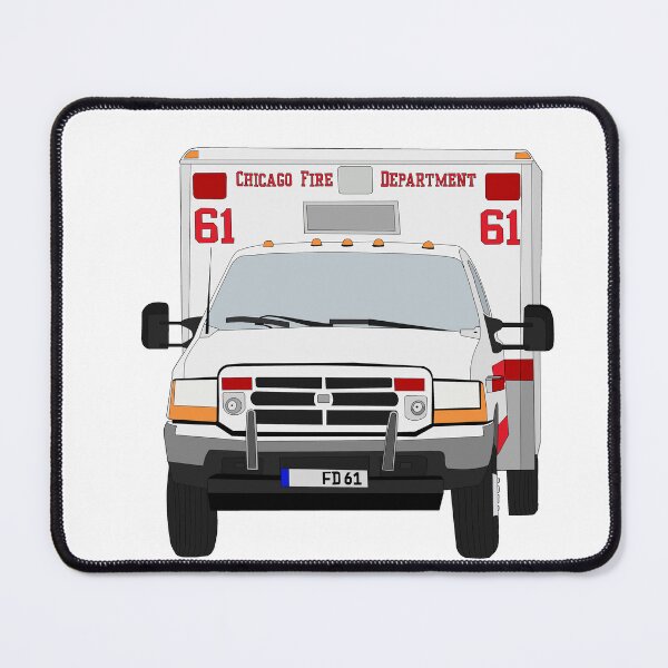 Item preview, Chicago Fire Ambo 61 designed and sold by erinsartstuffs.