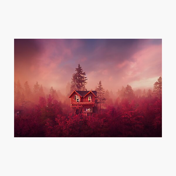 Item preview, Cabin in the forest designed and sold by alxndraai.