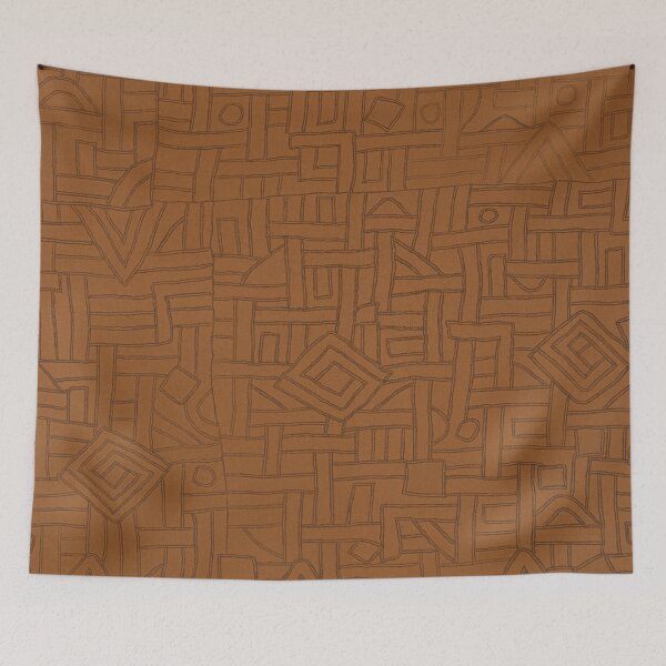 Item preview, Raffia Kuba Cloth Pattern designed and sold by BossyCatHome.