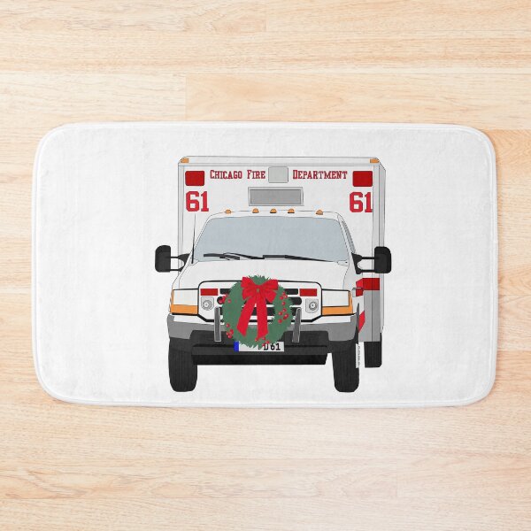 Item preview, Chicago Fire Christmas Ambo 61 designed and sold by erinsartstuffs.