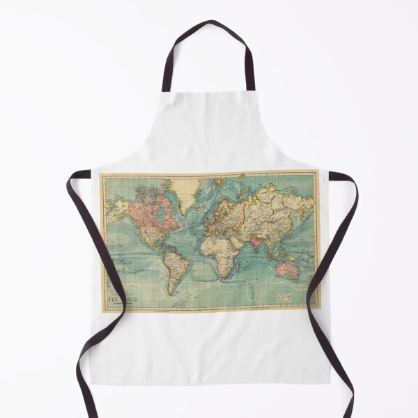 Item preview, vintage world map graphic designed and sold by Jercole.