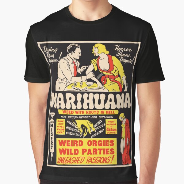 Weed With Roots In Hell Graphic T-Shirt