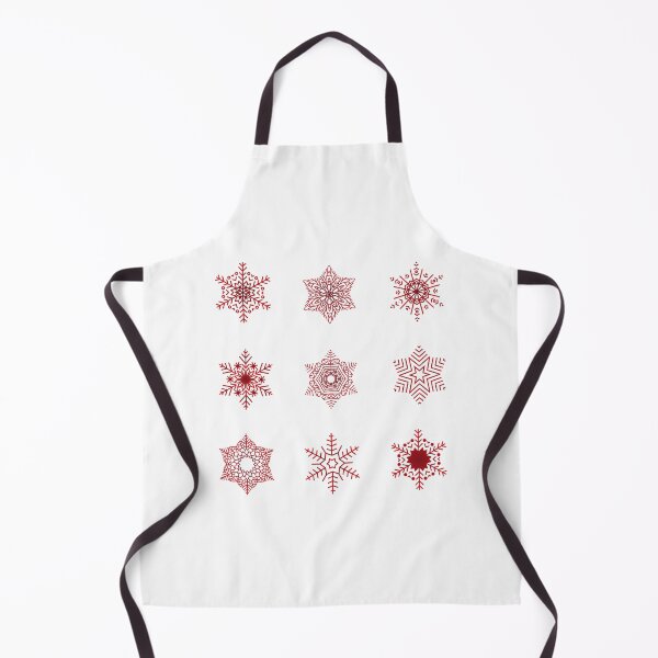 Item preview, Snowflakes - Christmas red - stickers designed and sold by WietskeWelten.
