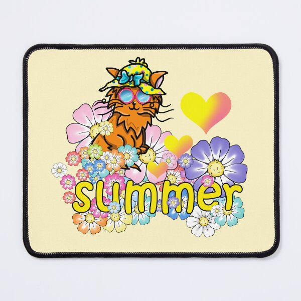 Item preview, ginger cat summer designed and sold by BeingNow.