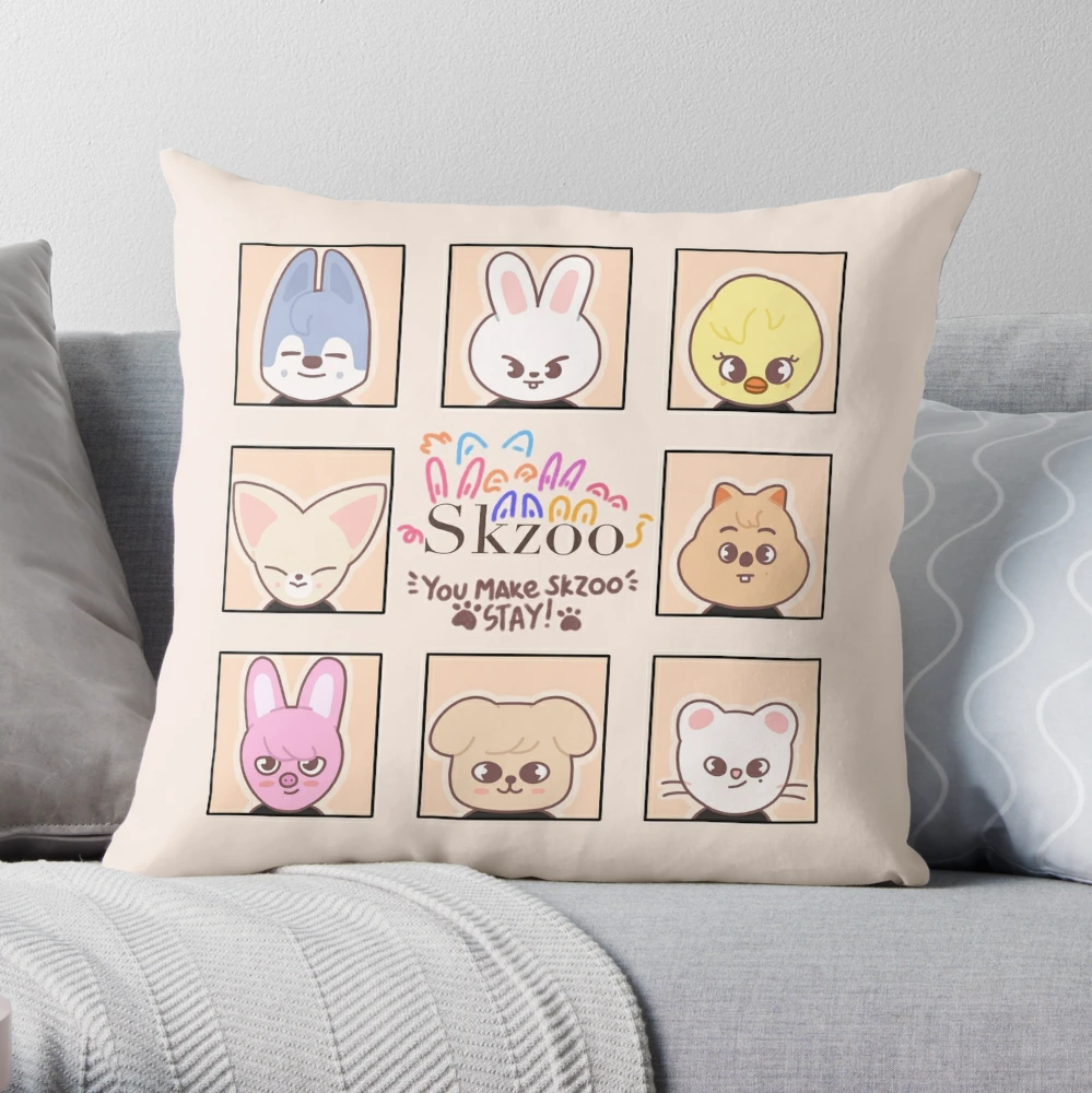 Stray Kids Skzoo Plushies Throw Pillows, Cute Kawaii Decorative Pillows For  Kids, Soft Plush Room Decor, 230923 From Zhong10, $16.02
