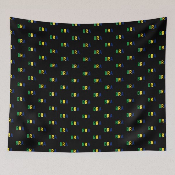 Item preview, BRA (Brazil) Green / Yellow / Blue / Black Background designed and sold by PEK1787.