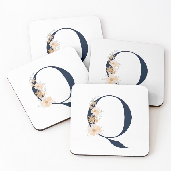 Item preview, Letter Q monogram dark blue designed and sold by Bon-mots-jkd.