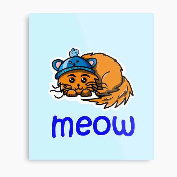 Item preview, ginger cat meow designed and sold by BeingNow.