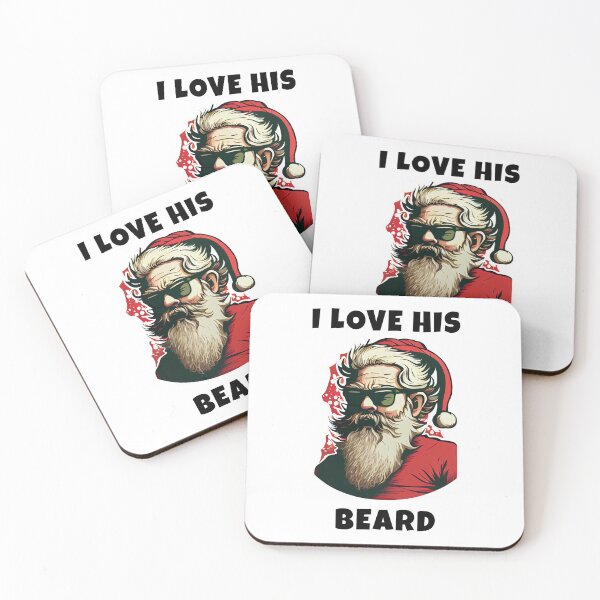 Item preview, I Love His Beard Santa Christmas designed and sold by JigglePeek.