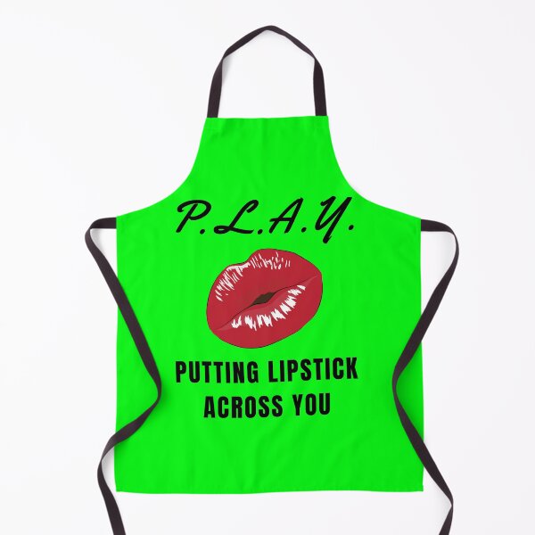 Item preview, Alluring Romantic Kissing Lips Acronym For PLAY | Putting Lipstick Across You (Green) | Acronym designed and sold by ACRONYMSONLY.