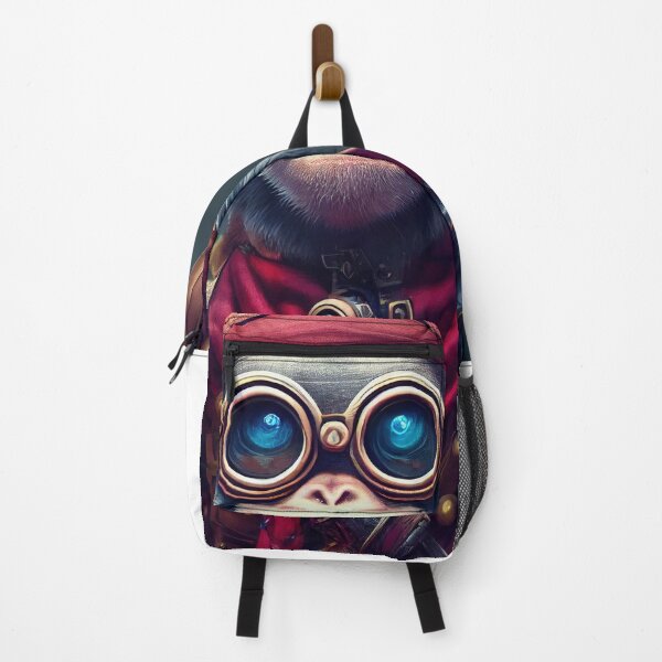 Item preview, Cyberpunk monkey pirate designed and sold by MimozaStudio.