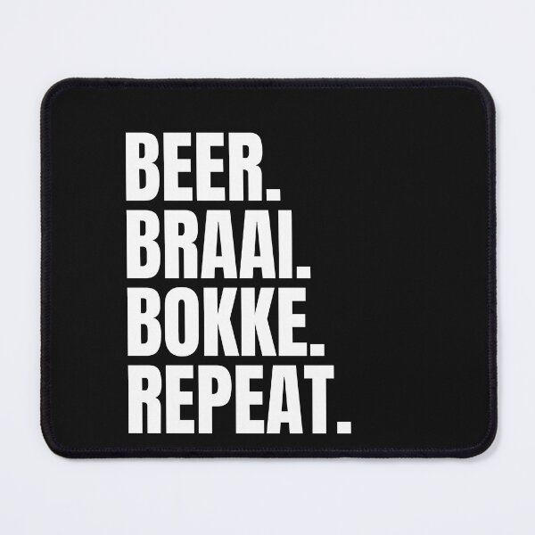 Item preview, Beer braai bokke repeat - South African rugby  designed and sold by Huesoffun.
