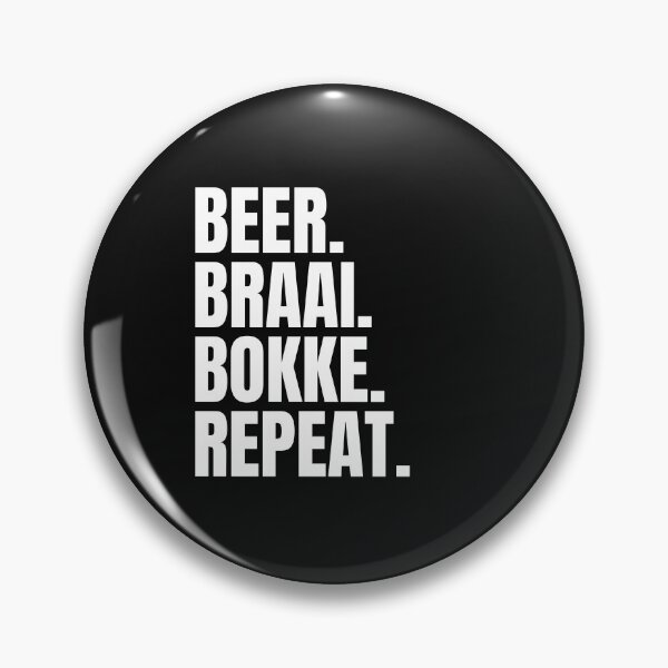 Item preview, Beer braai bokke repeat - South African rugby  designed and sold by Huesoffun.