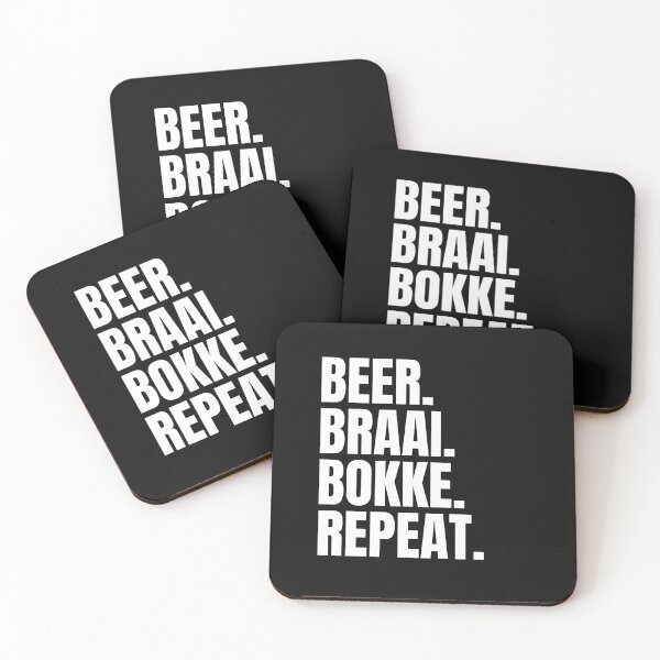 Item preview, Beer braai bokke repeat - South African rugby  designed and sold by Huesoffun.