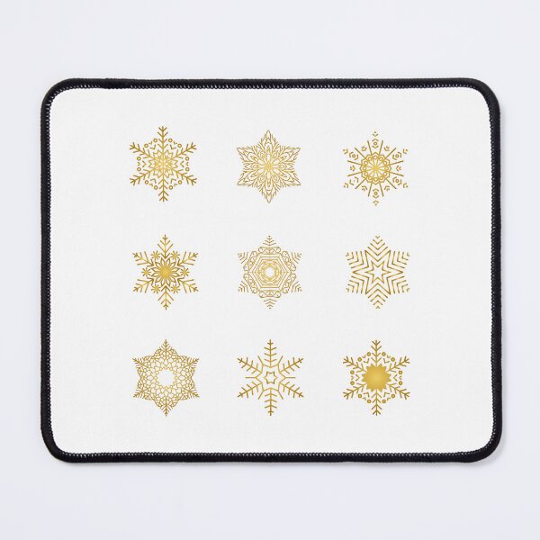 Item preview, Snowflakes - Gold - stickers designed and sold by WietskeWelten.