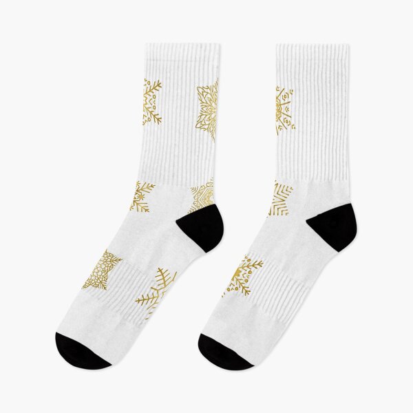 Item preview, Snowflakes - Gold - stickers designed and sold by WietskeWelten.