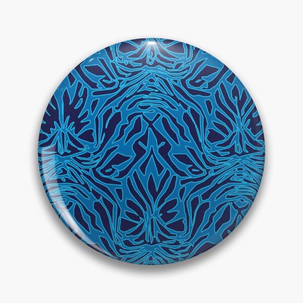 Item preview, Erupt, Geometric Design In Ice Blue, Sky Blue, And Midnight Blue designed and sold by I-Desire.