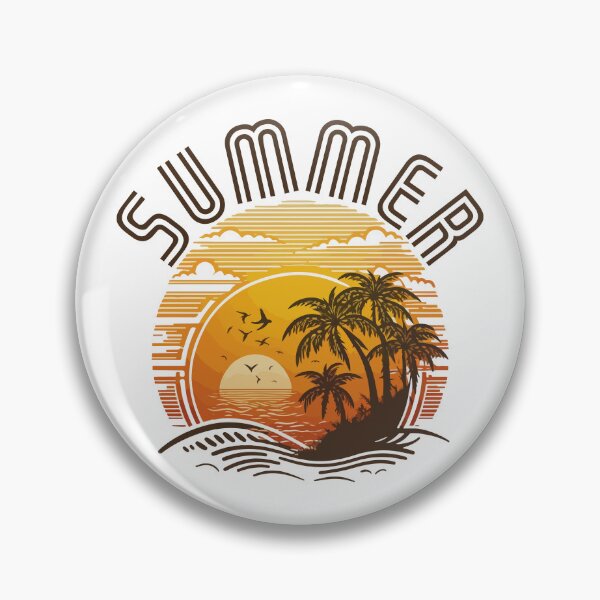 Item preview, Summer Sunset Palm Tree Beach Ocean Artistic Paradise designed and sold by vectrus.