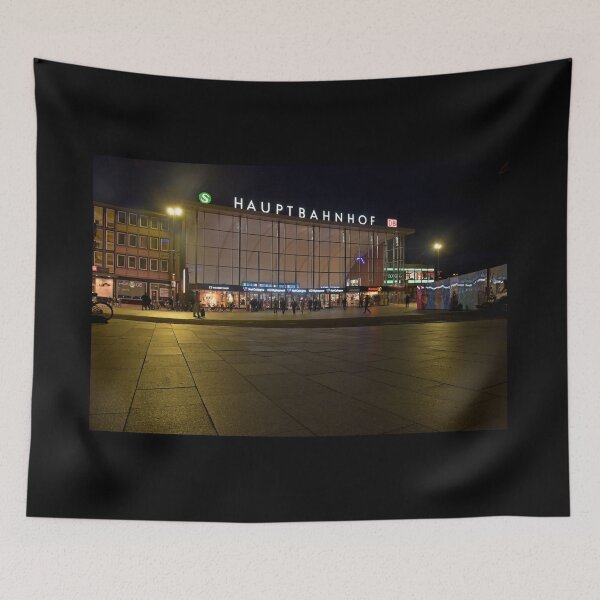 Item preview, Cologne HBF Central Station at night designed and sold by Random Railways.