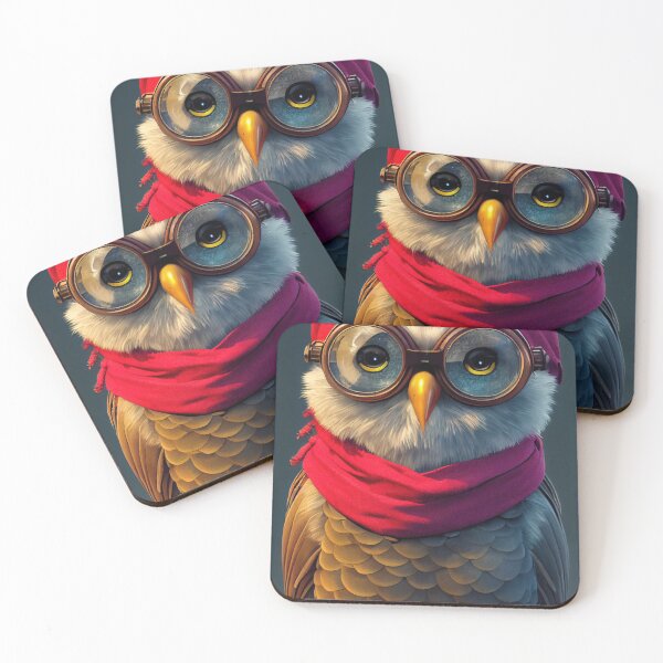Item preview, Cyberpunk owl - Pirate owl designed and sold by MimozaStudio.