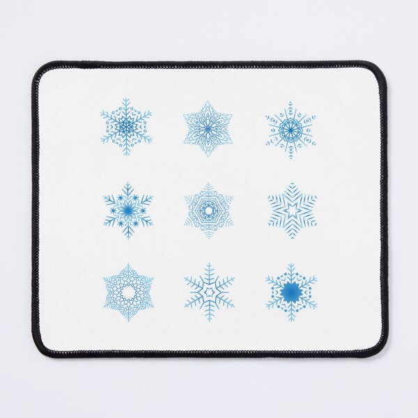 Item preview, Snowflakes - Winter blue - stickers designed and sold by WietskeWelten.