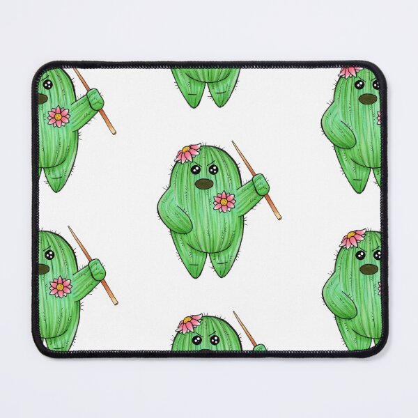 Item preview, Angry Cactus With Pink Flower designed and sold by Nicholdesigns.