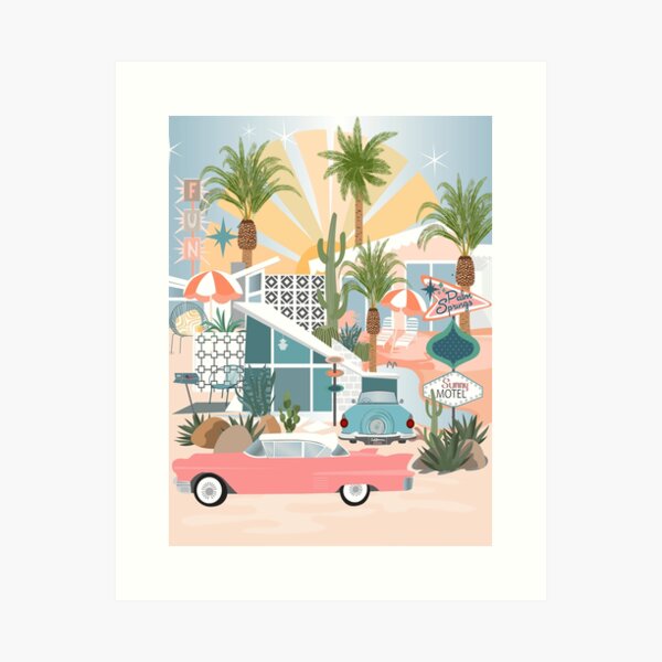 Item preview, Palm Springs mid century modern designed and sold by SweetCoolVibes.