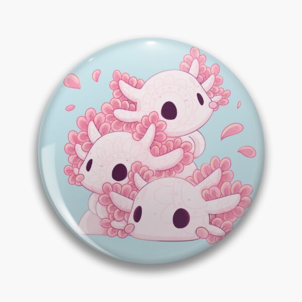 Item preview, Cute Axolotl Chibi Stack designed and sold by evybenita.