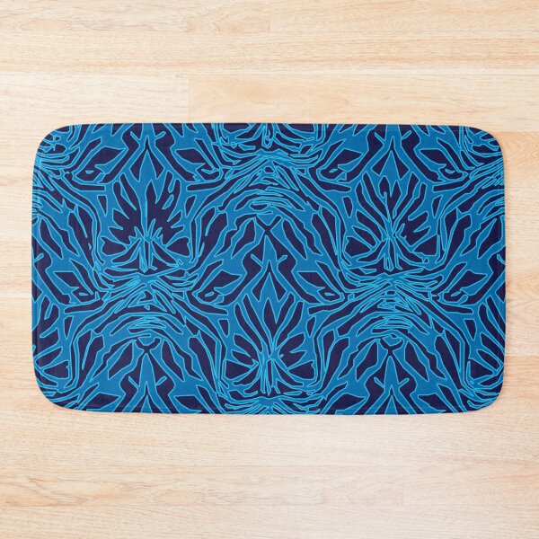 Item preview, Erupt, Geometric Design In Ice Blue, Sky Blue, And Midnight Blue designed and sold by I-Desire.